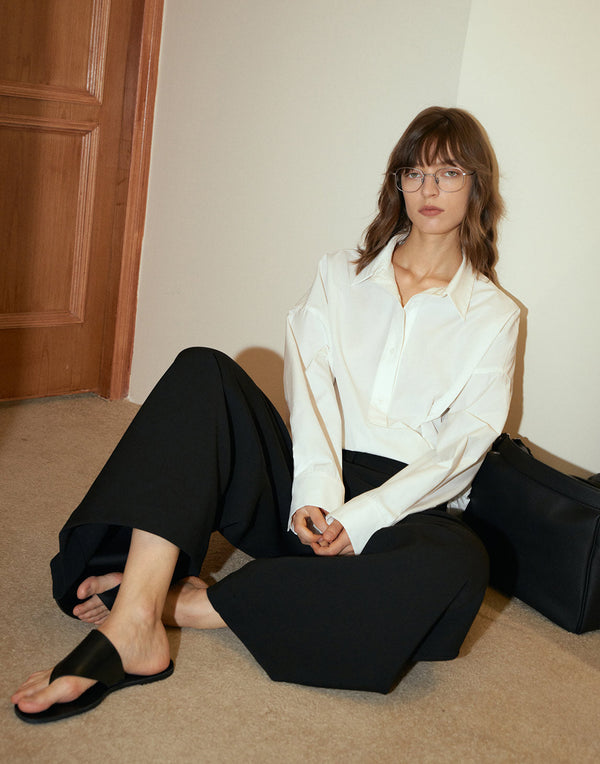 Sleek Breathable Button-Up