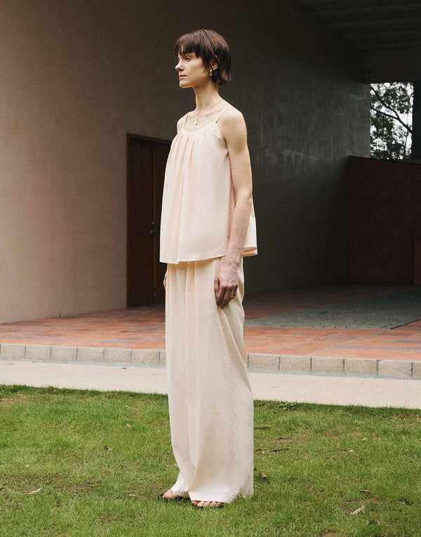 Gathered Silk Cami