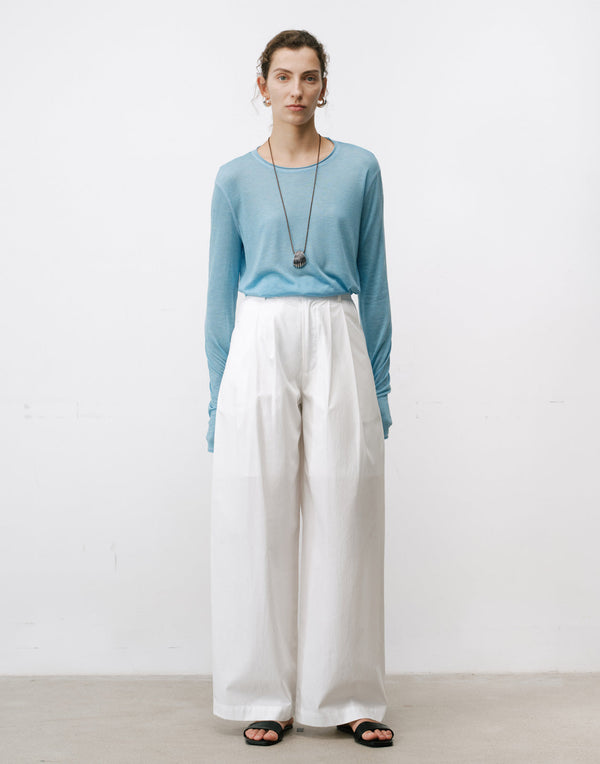 Crisp White Culottes