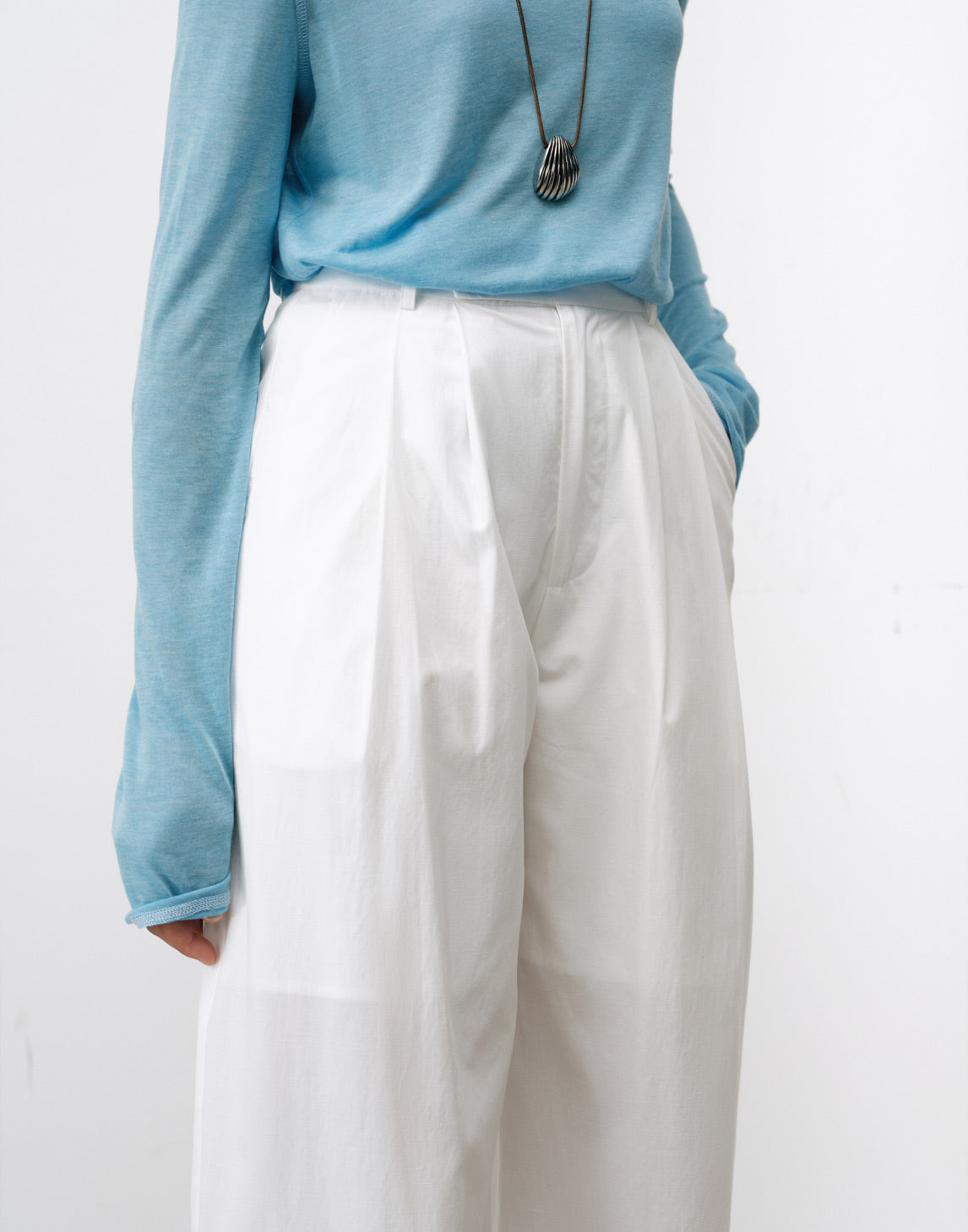 Crisp White Culottes