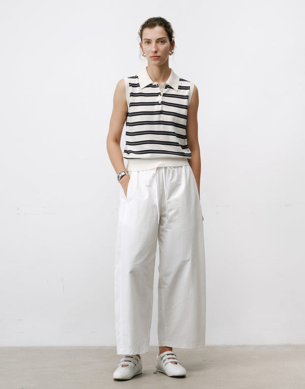 Pantaloni Moderni Minimalisti con Arricciature