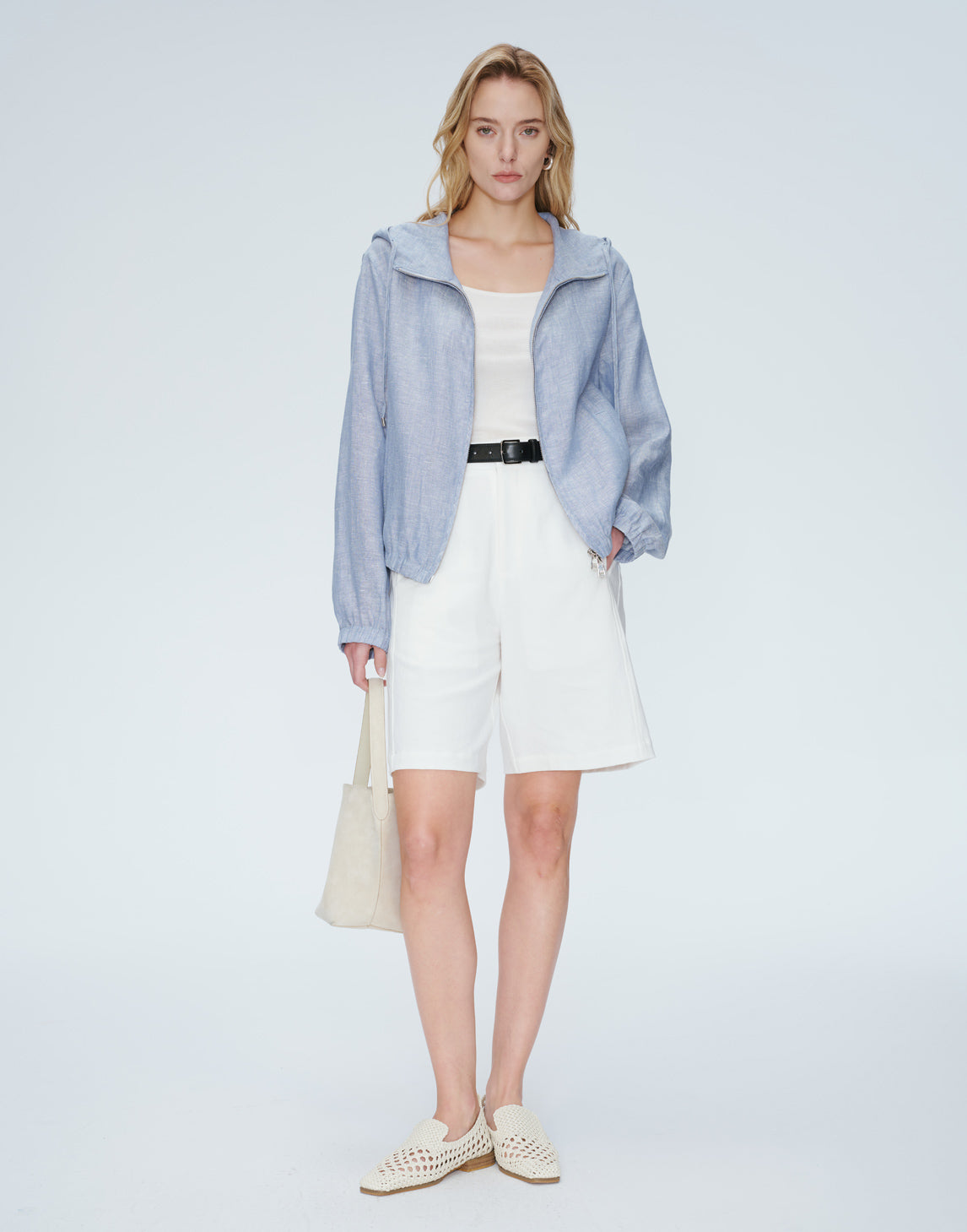 Shorts en lin et coton Seabreeze