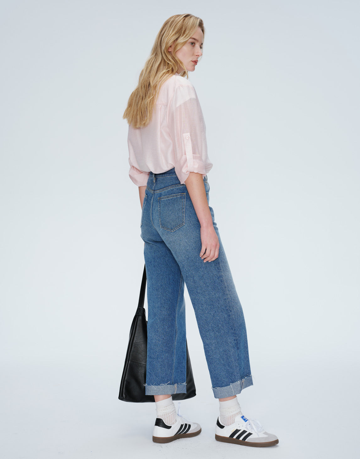 Snowfade Raw-Hem Straight Jeans