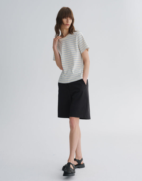 Structured A-Line Shorts