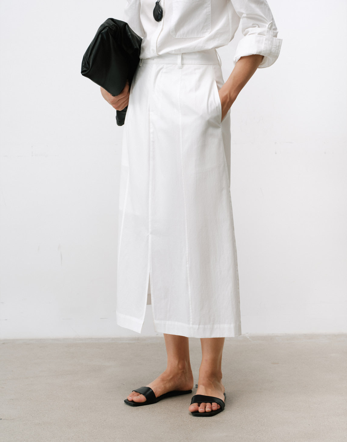 Timeless A-Line Split Skirt