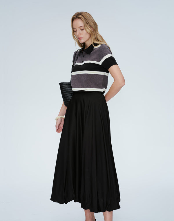 Tulip Bubble Midi Skirt