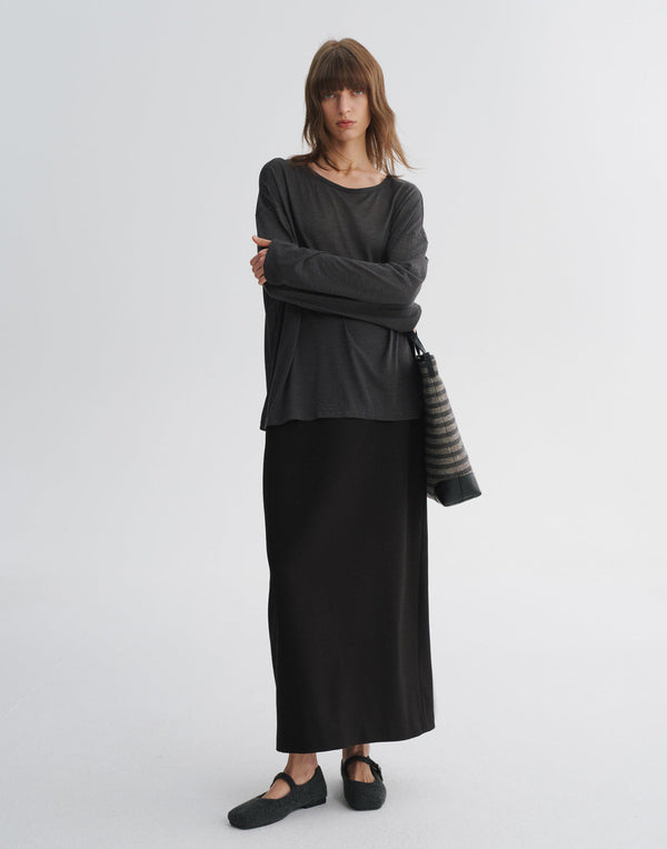 Straight Ankle-Length Skirt