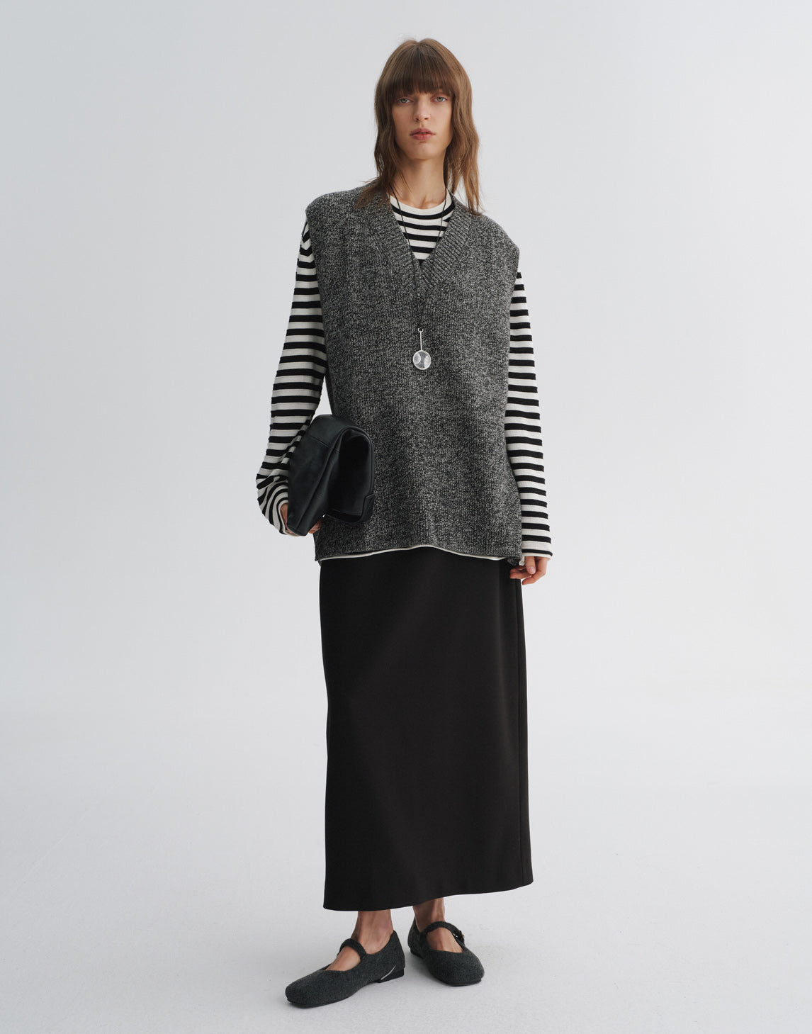 Straight Ankle-Length Skirt