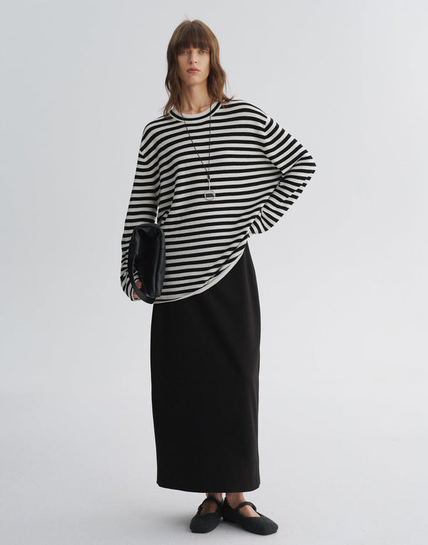 Straight Ankle-Length Skirt