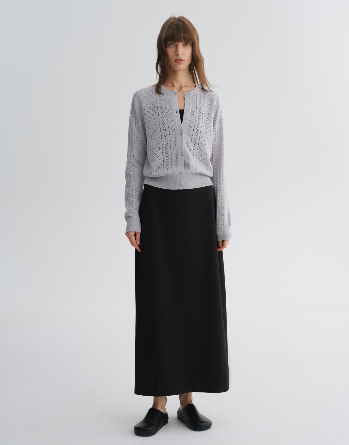 Straight Ankle-Length Skirt