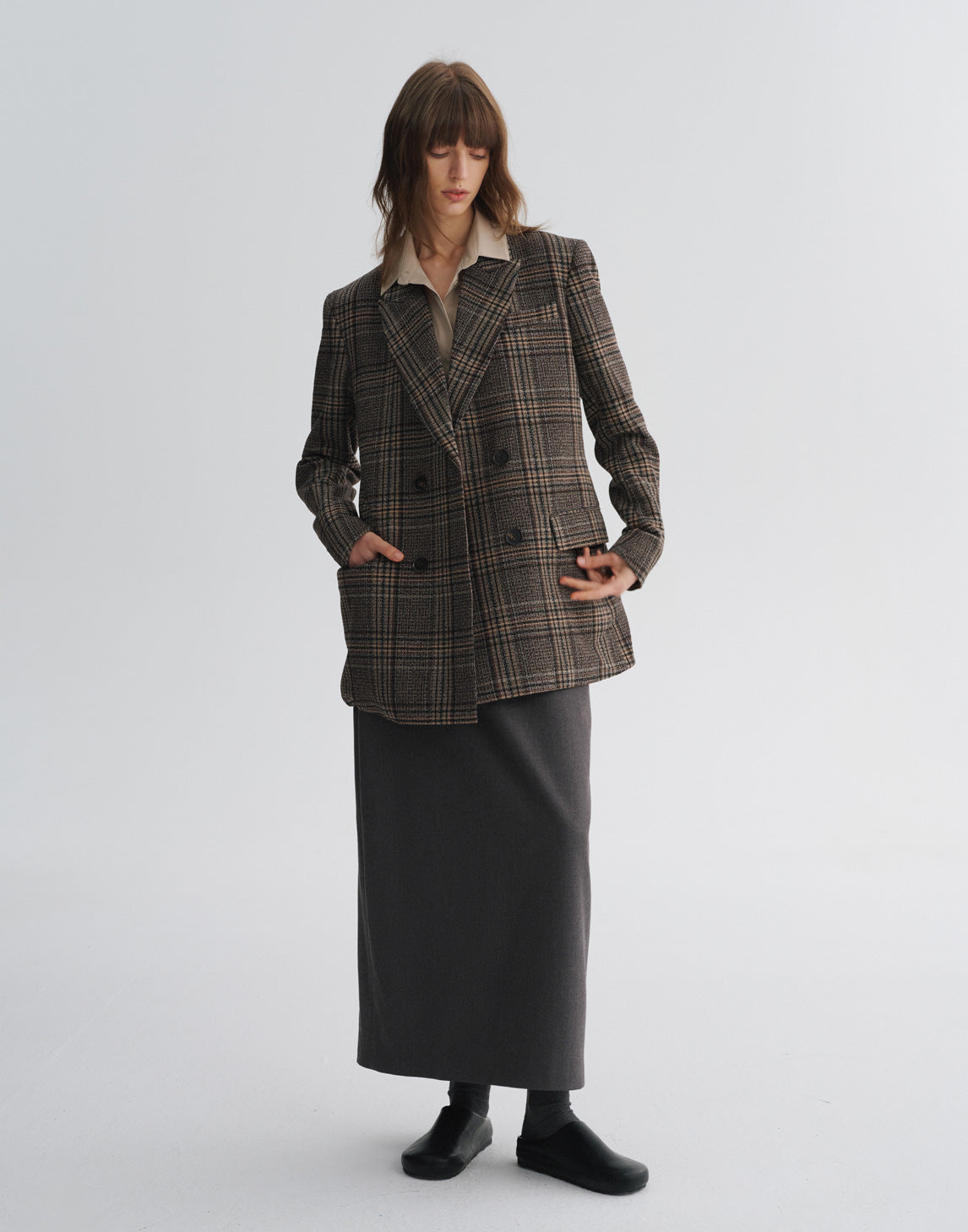 Straight Ankle-Length Skirt