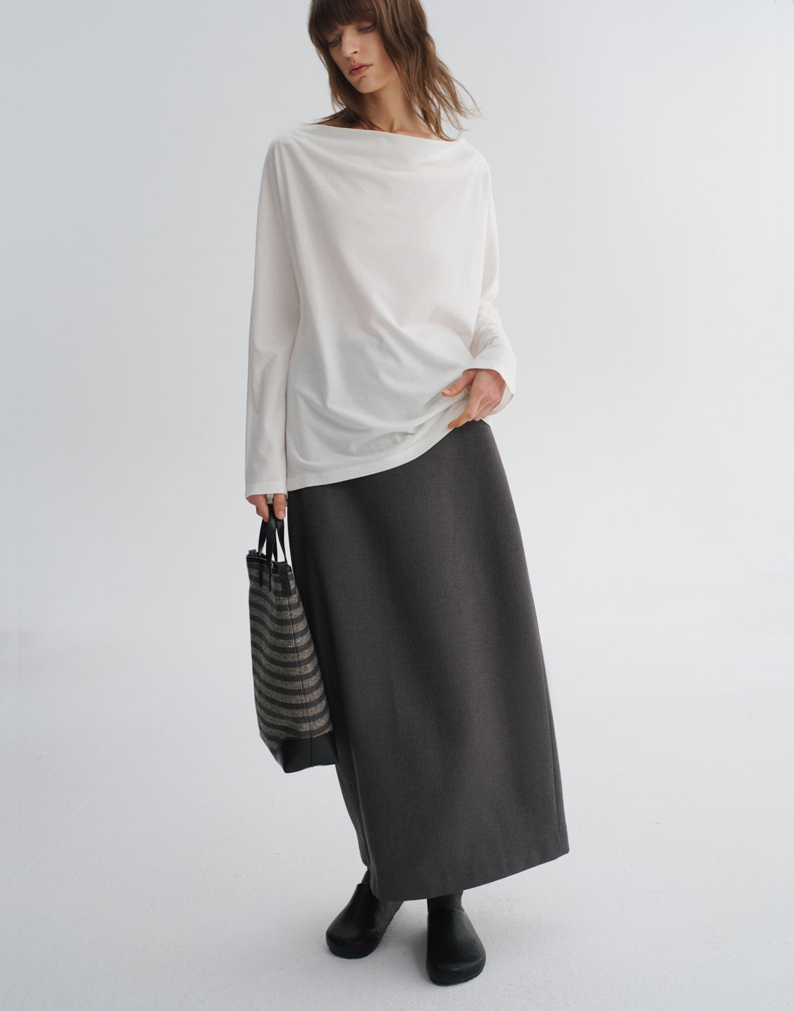 Straight Ankle-Length Skirt