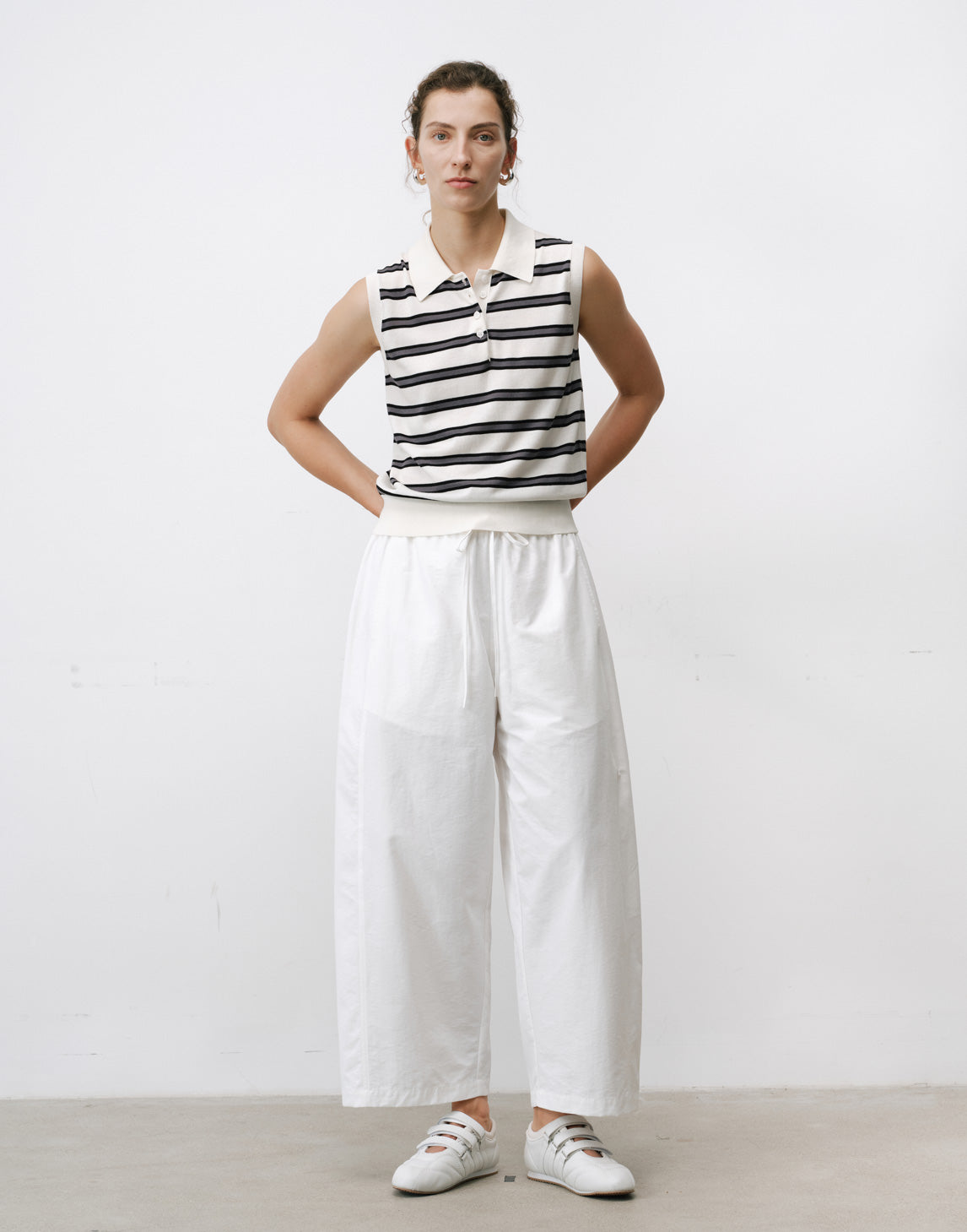 Sleek Striped Sleeveless