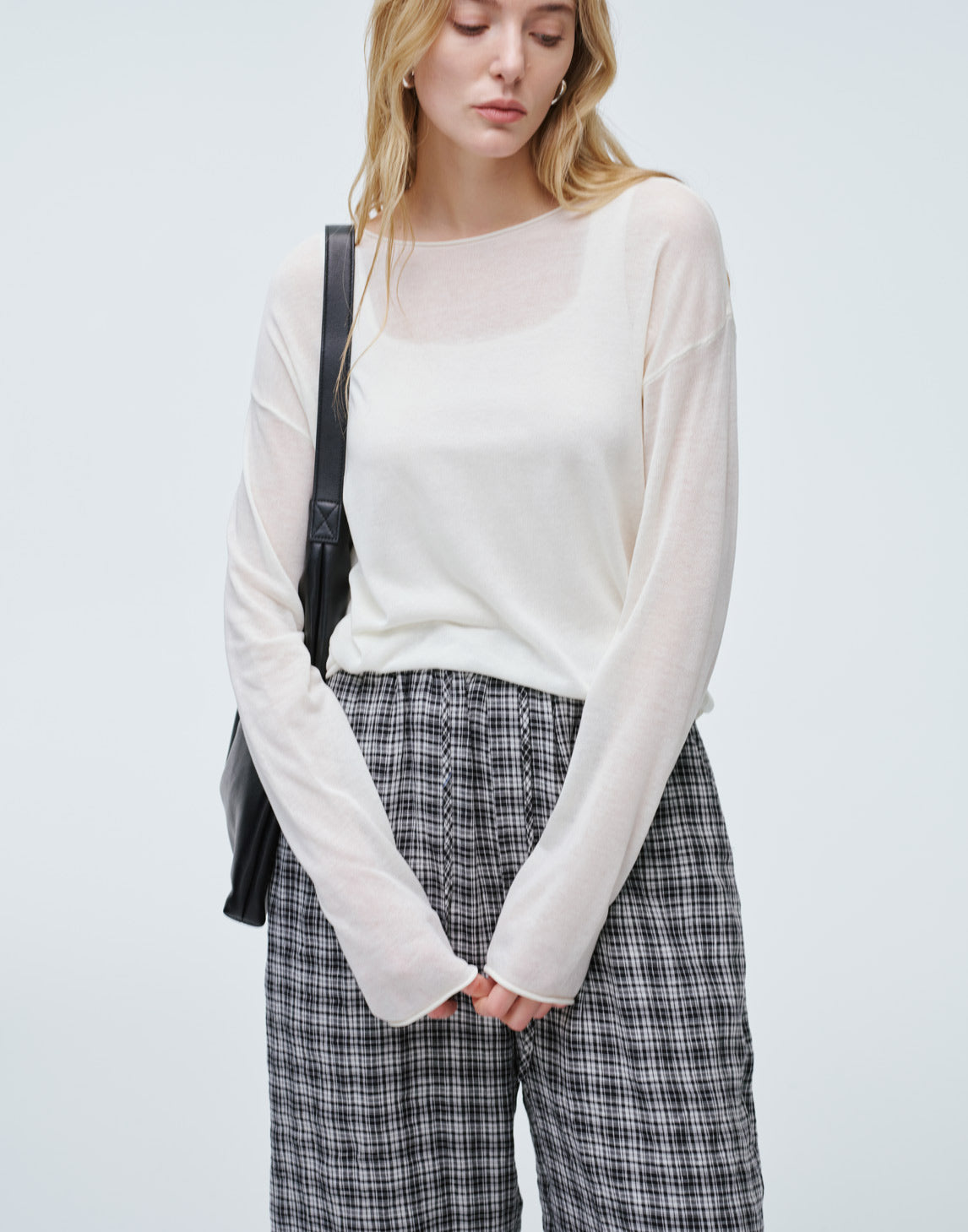 Sage H-Line Knit Pullover