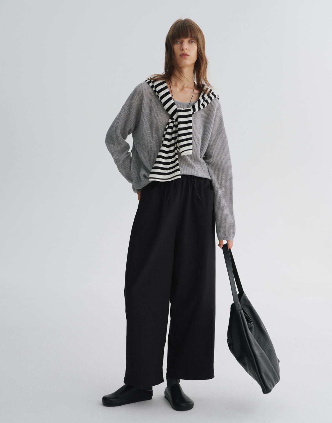 Pull décontracté à épaules tombantes