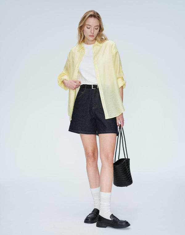 Sunrise Silk-Linen Shirt