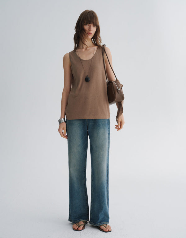 Tank Top & Triangle Scarf Set