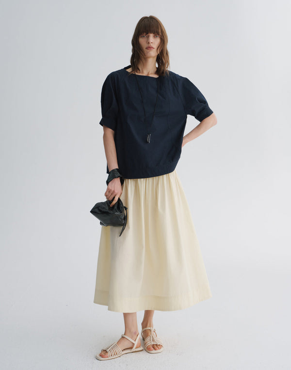 Boat Neck A-Line Top