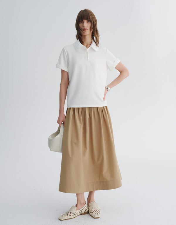 Knit Short-Sleeve Polo Shirt