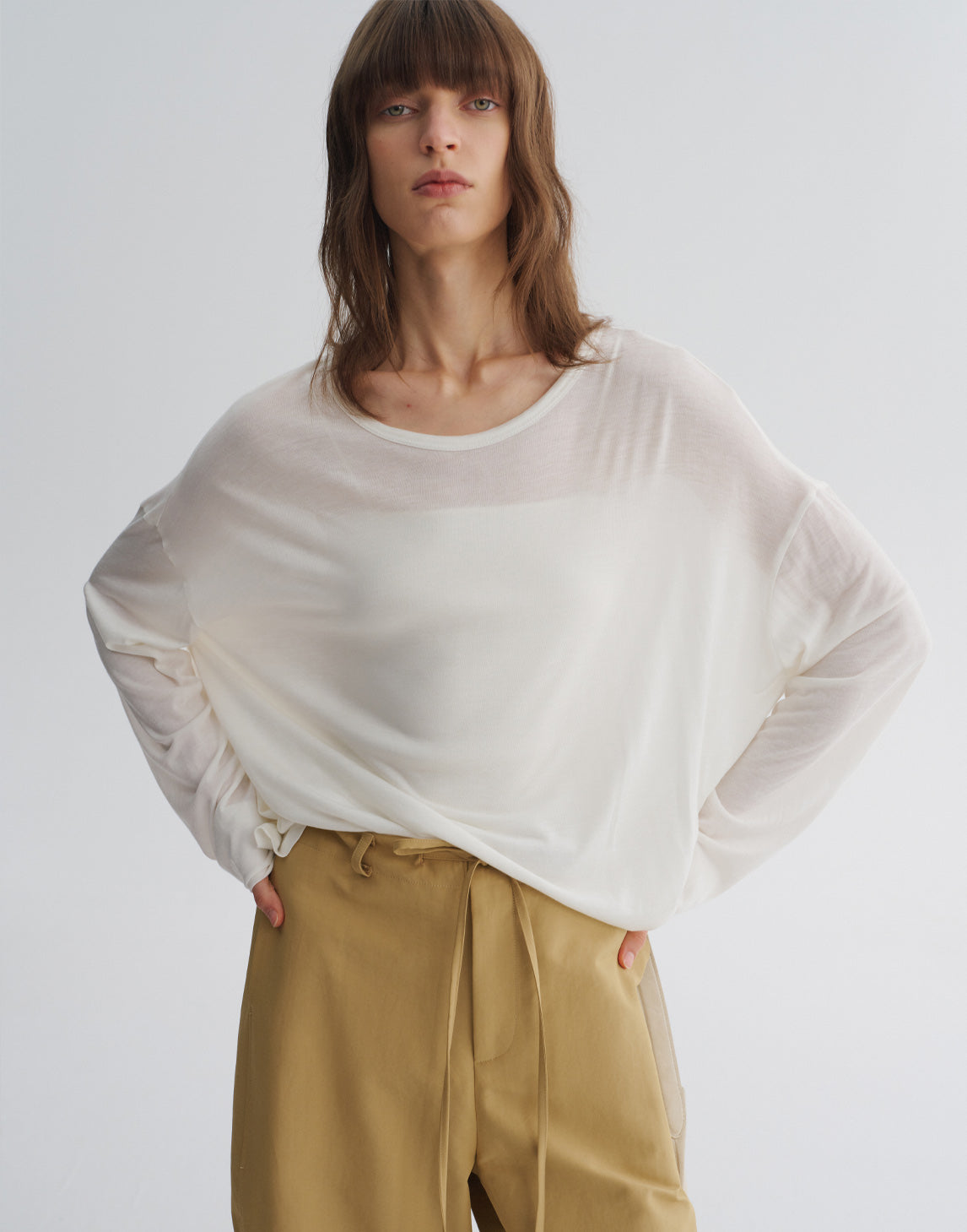 Back Tie Long Sleeve Tee
