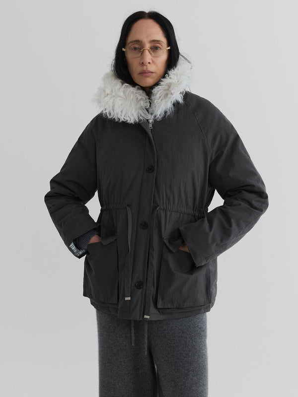 Drift Shearling-Collar Down Jacket