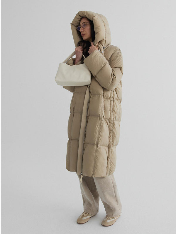 Longline Hooded Down Coat