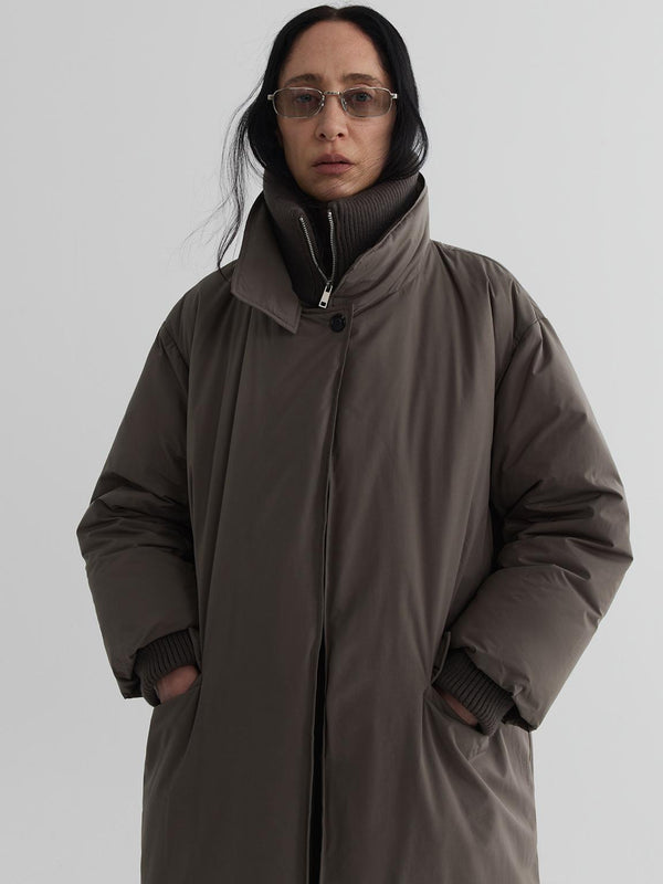 Lineup Rib-Collar Down Coat