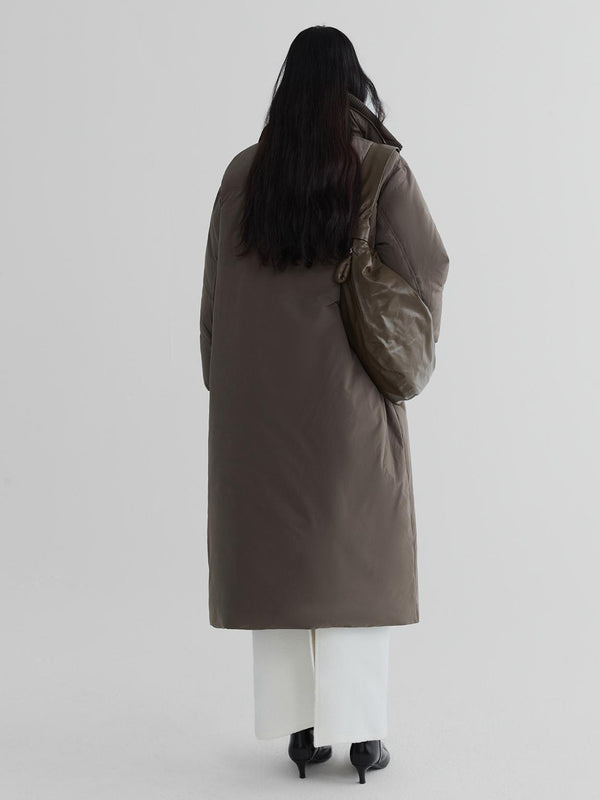 Lineup Rib-Collar Down Coat