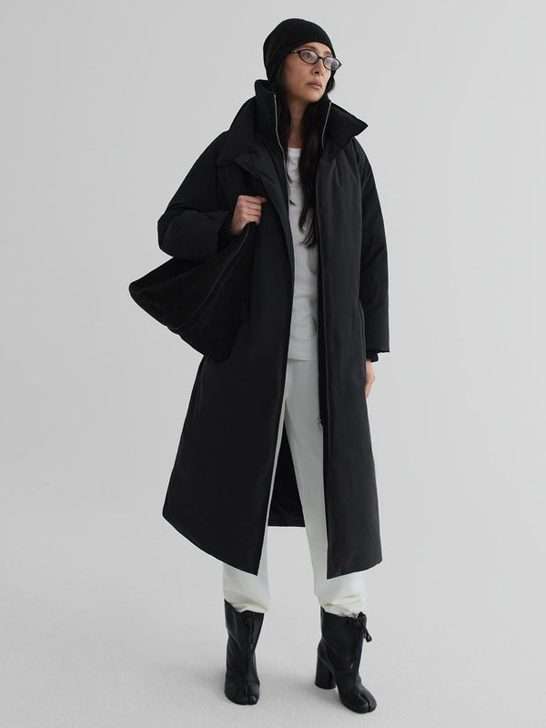 Lineup Rib-Collar Down Coat