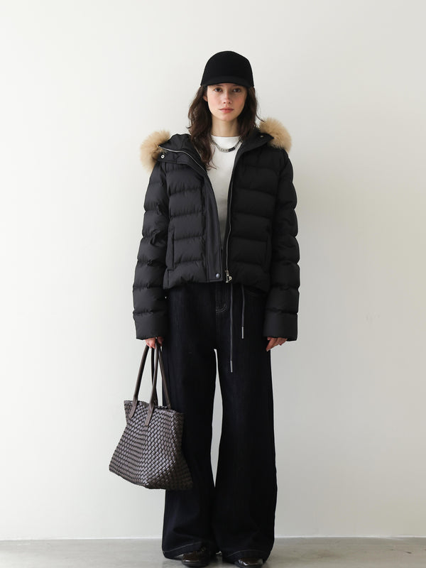 Indigo Drawstring Wide-Leg Denim