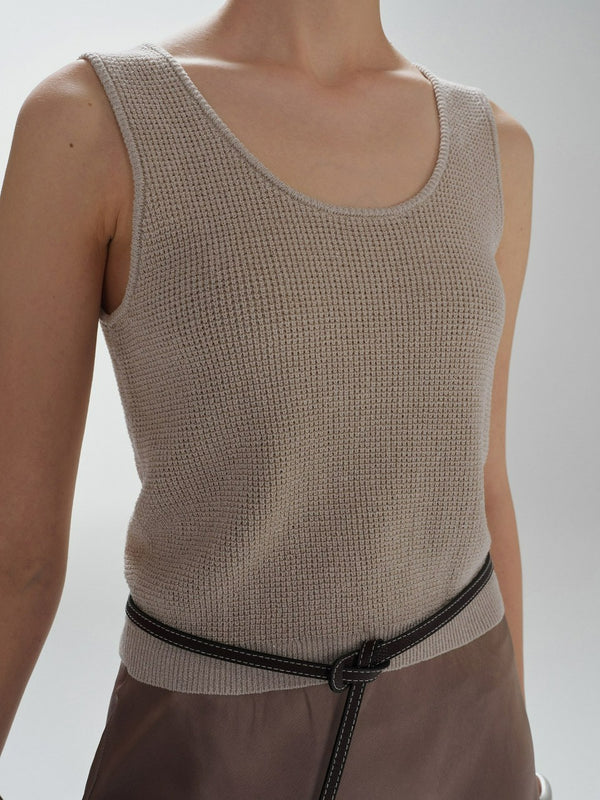 Textured Knit Tank Top
