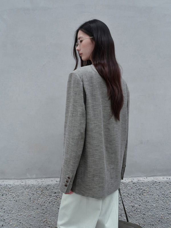 Ramie Cotton Blazer