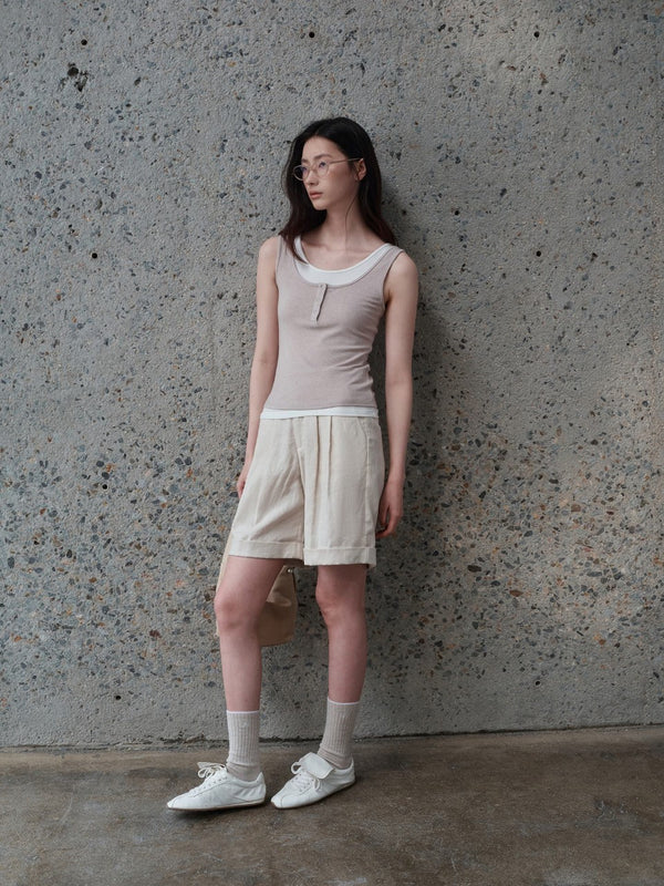 Layered Henley Tank