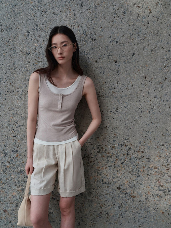 Layered Henley Tank