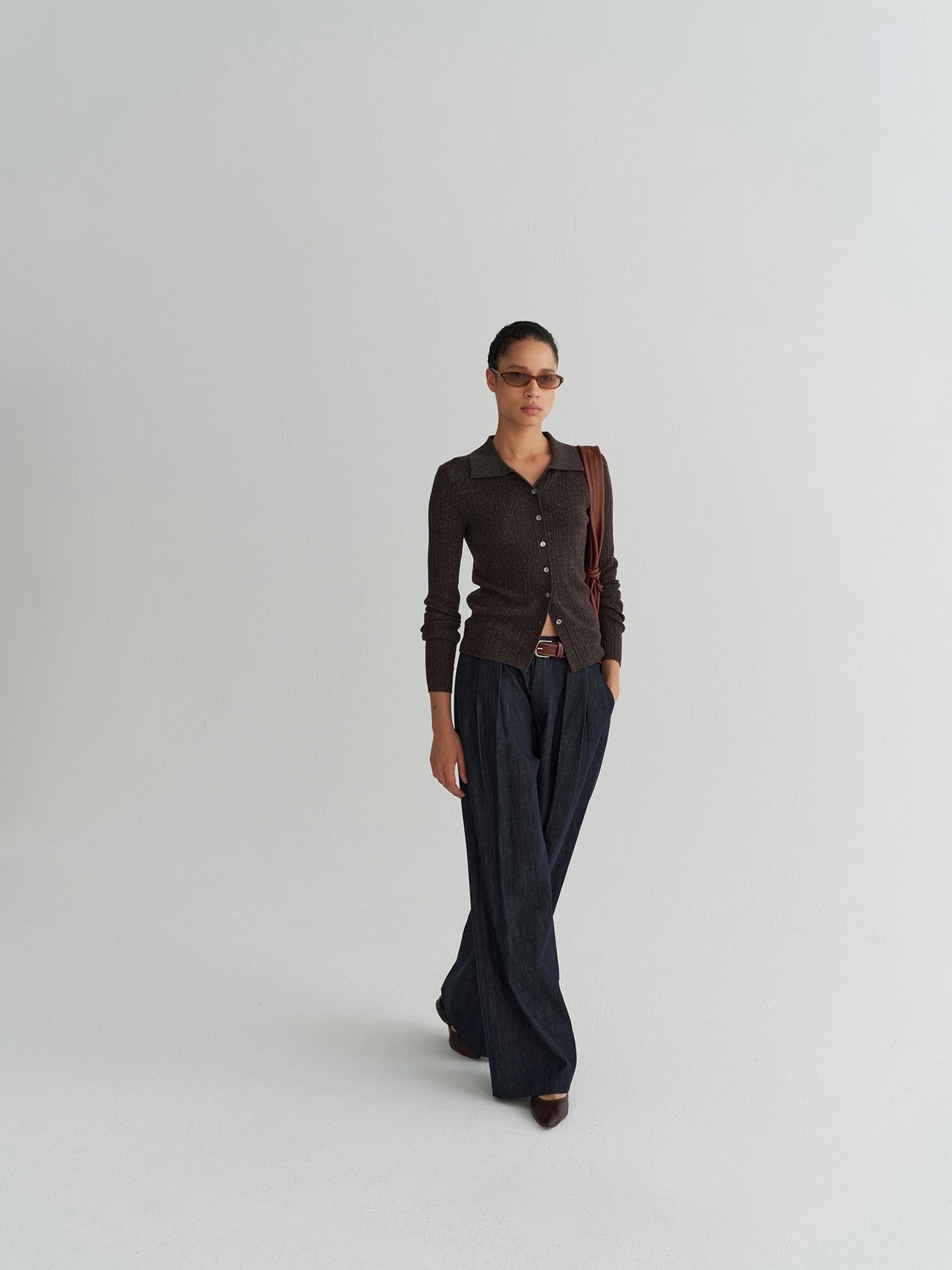 Noir Belted Trousers