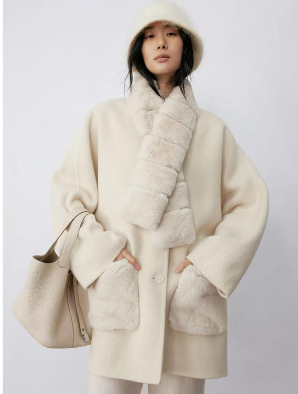 Halcyon Rex-Rabbit Panel Scarf