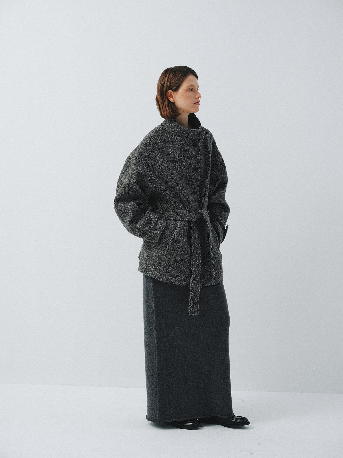 Veyra Belted Wool Coat