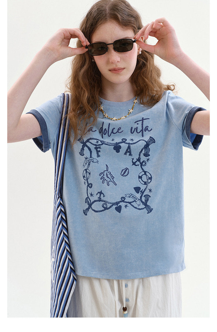 Marin Graphic Top