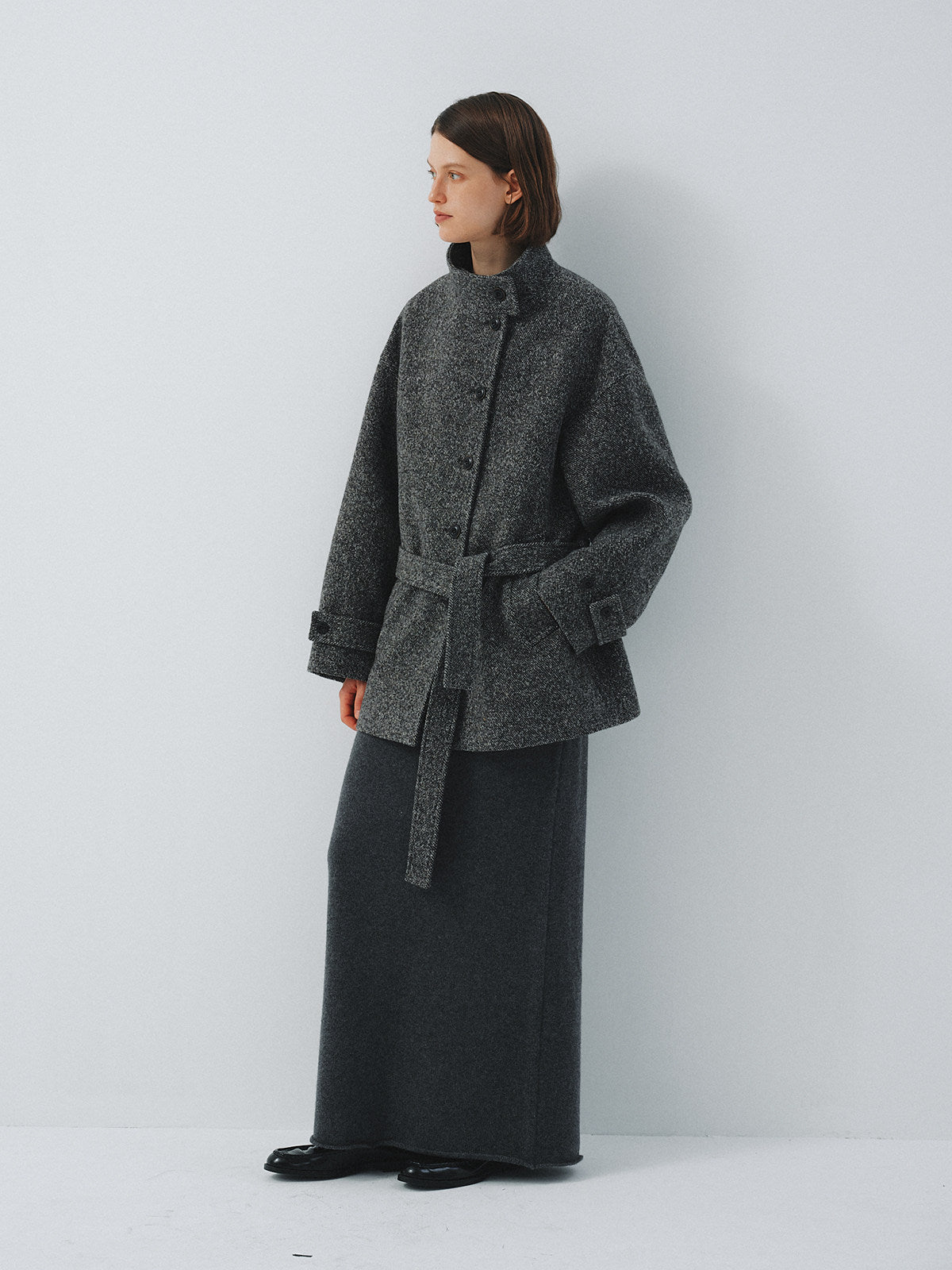 Veyra Belted Wool Coat
