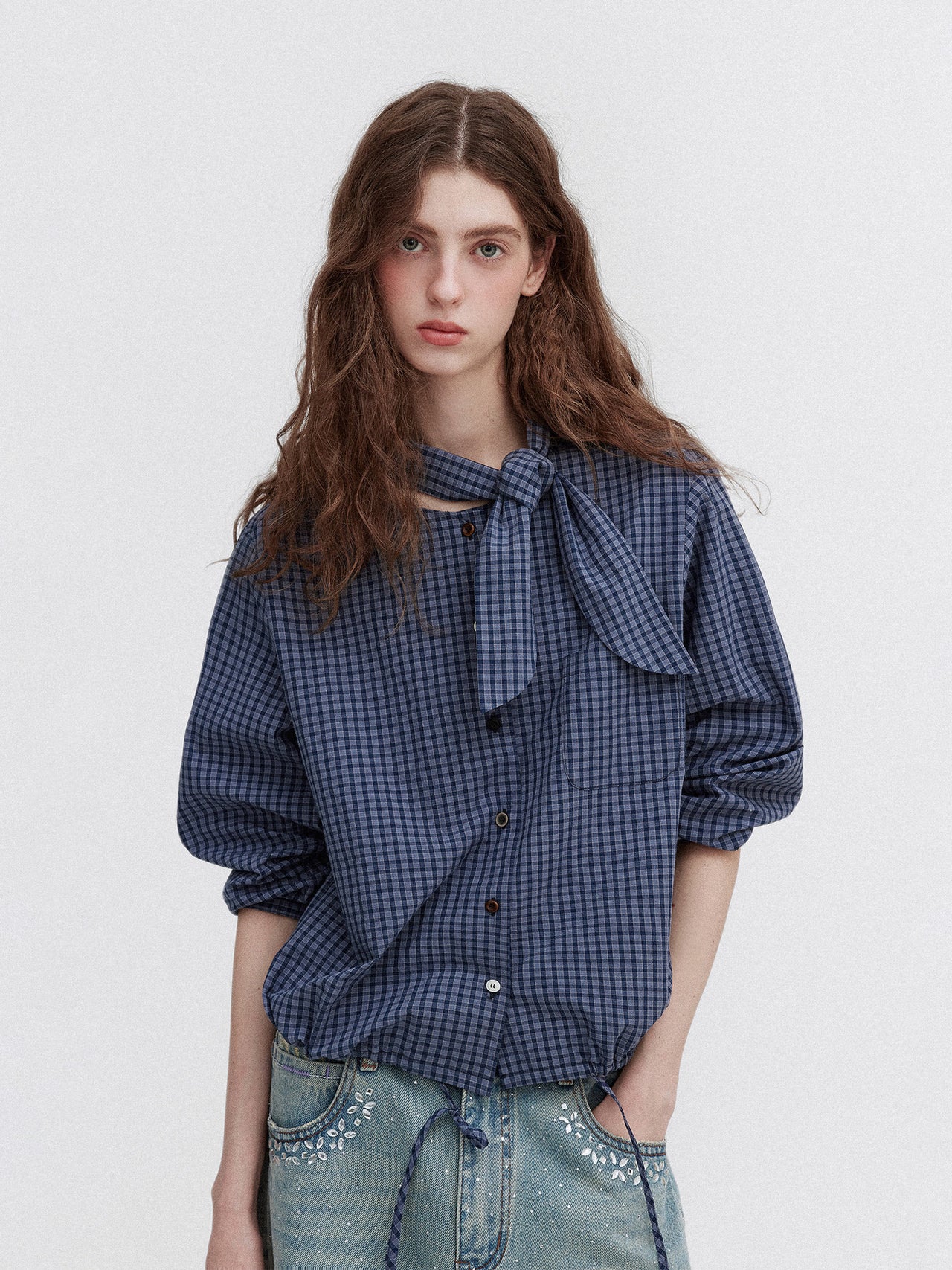 Luna Tie Blouse