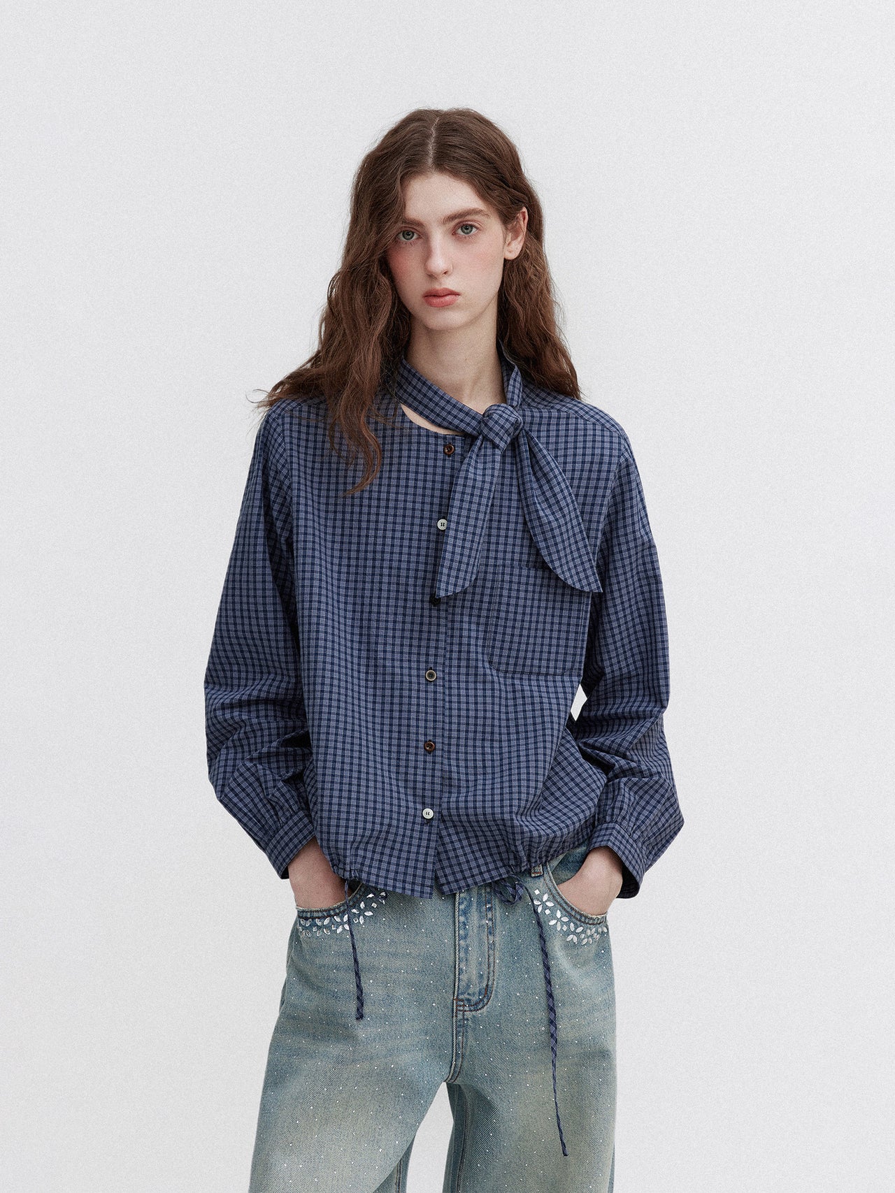 Luna Tie Blouse