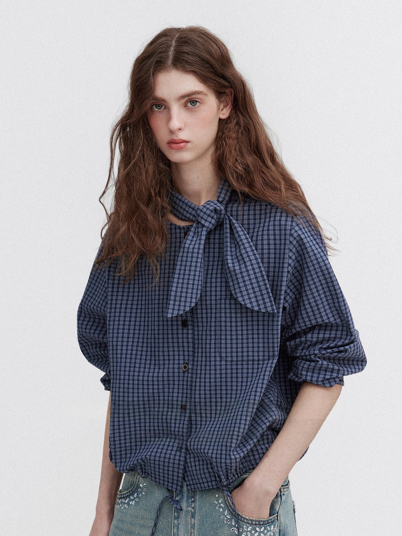 Luna Tie Blouse