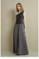 Asymmetric Ruched Panel Dress