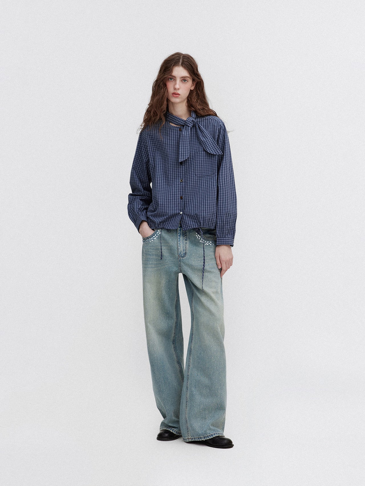 Luna Tie Blouse