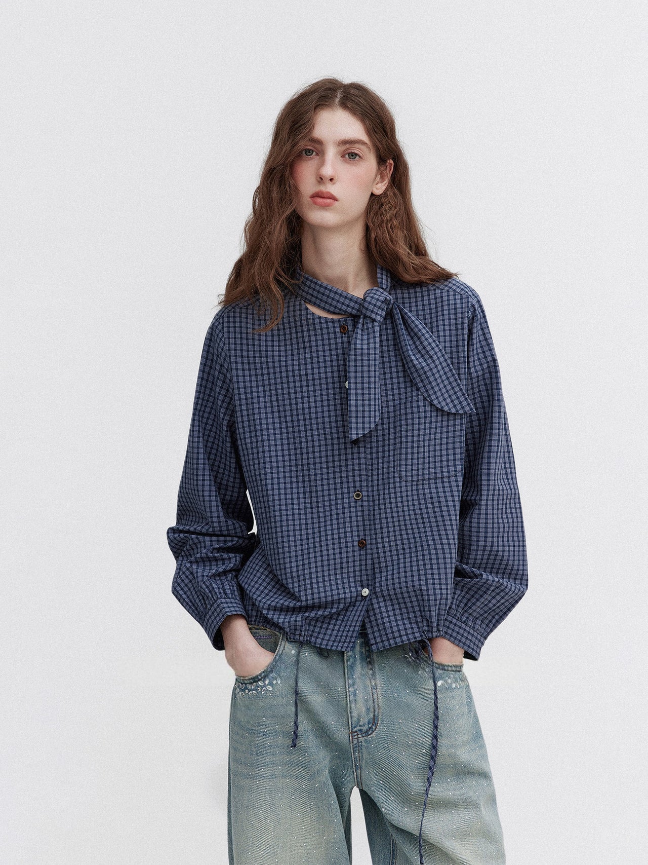 Luna Tie Blouse