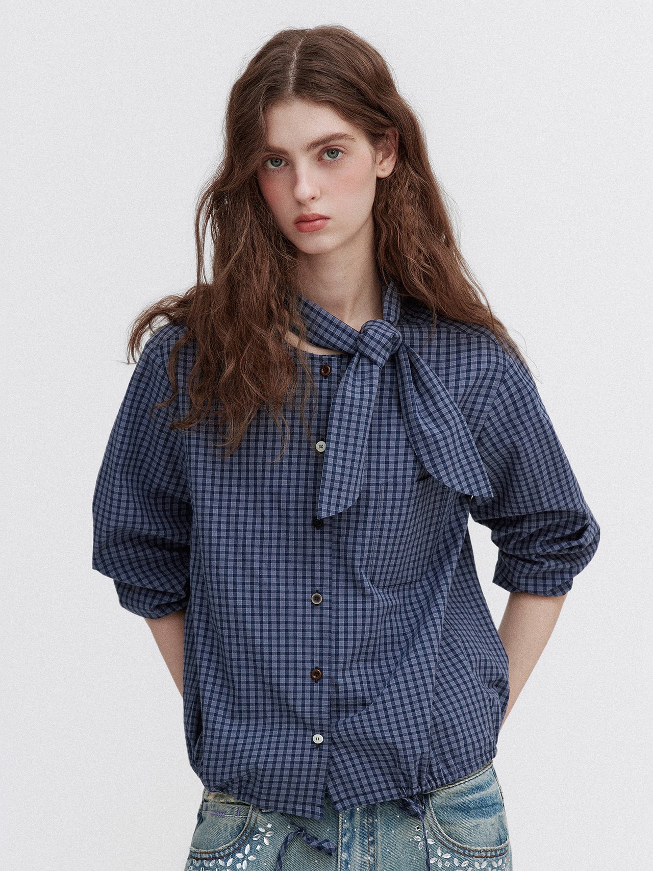 Luna Tie Blouse