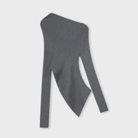 Irregular Design Single Neck Knitwear