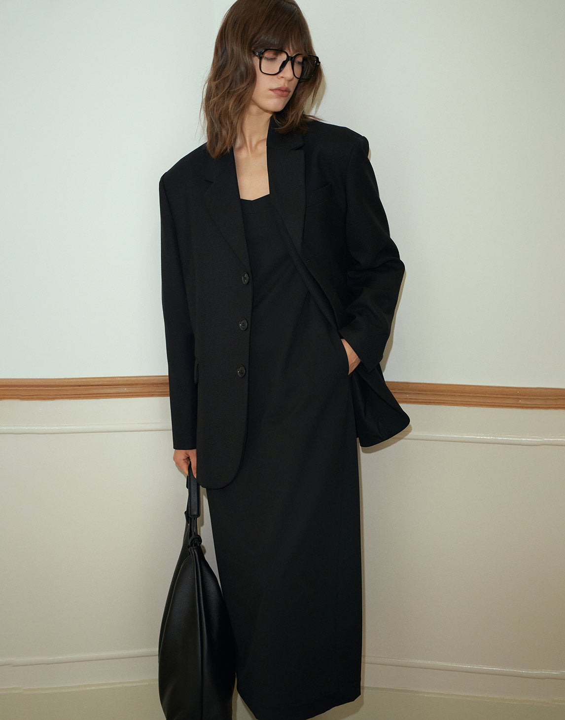 Effortless Chic Twill Blazer