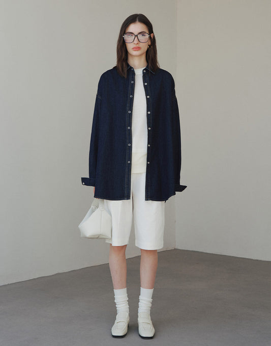 Oversized Denim Shirt