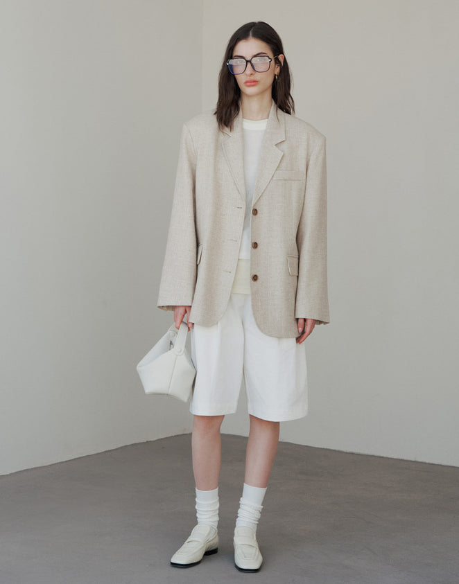 Blazer en lin murmuré